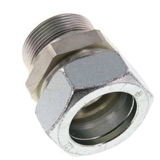 G 1 1/2'' Male x 42L Zinc plated Steel Straight Cutting Ring with FKM Seal 160 Bar DIN 2353