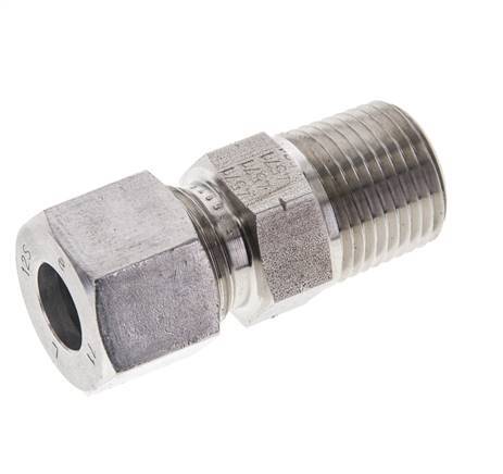 1/2'' NPT Male x 12S Stainless steel Straight Cutting Ring 630 Bar DIN 2353