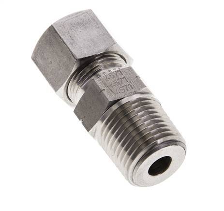 1/2'' NPT Male x 12S Stainless steel Straight Cutting Ring 630 Bar DIN 2353