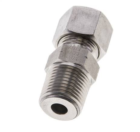 1/2'' NPT Male x 12S Stainless steel Straight Cutting Ring 630 Bar DIN 2353