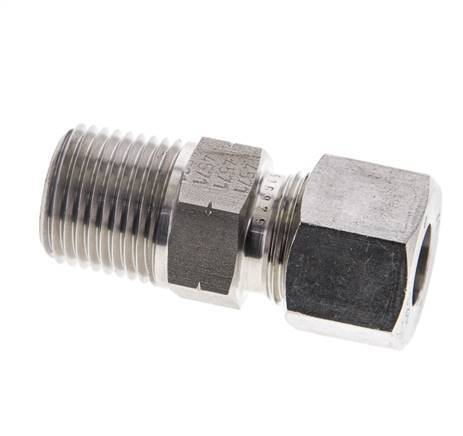 1/2'' NPT Male x 12S Stainless steel Straight Cutting Ring 630 Bar DIN 2353