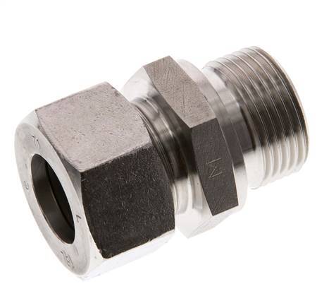 G 3/4'' Male x 18L Stainless steel Straight Cutting Ring 315 Bar DIN 2353