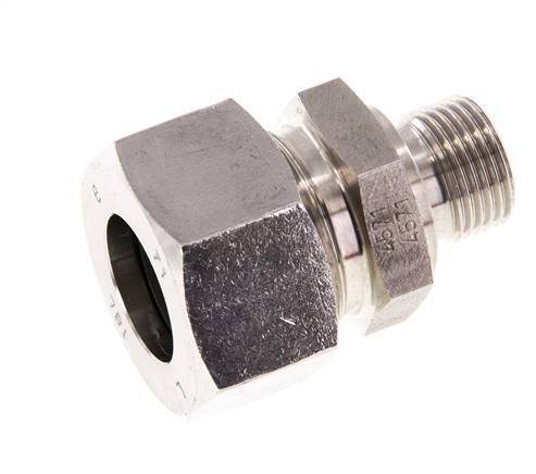 G 3/8'' Male x 18L Stainless steel Straight Cutting Ring 315 Bar DIN 2353