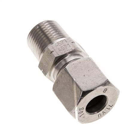 3/8'' NPT Male x 10S Stainless steel Straight Cutting Ring 630 Bar DIN 2353