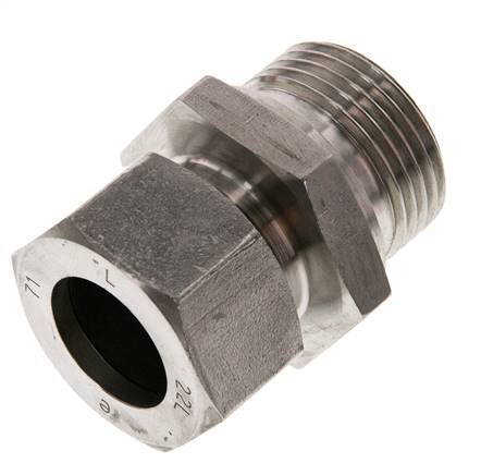 G 1'' Male x 22L Stainless steel Straight Cutting Ring 160 Bar DIN 2353