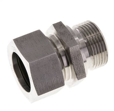 M33x2 Male x 28L Stainless steel Straight Cutting Ring 160 Bar DIN 2353