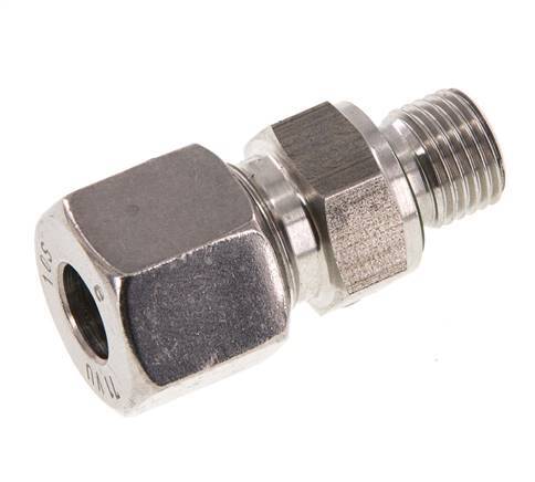 G 1/4'' Male x 10S Stainless steel Straight Cutting Ring with FKM Seal 630 Bar DIN 2353