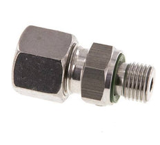 G 1/4'' Male x 10S Stainless steel Straight Cutting Ring with FKM Seal 630 Bar DIN 2353