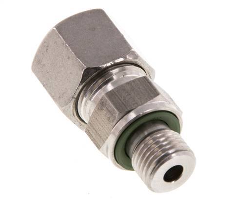 G 1/4'' Male x 10S Stainless steel Straight Cutting Ring with FKM Seal 630 Bar DIN 2353