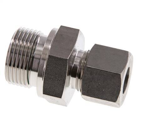 G 3/4'' Male x 12S Stainless steel Straight Cutting Ring with FKM Seal 630 Bar DIN 2353