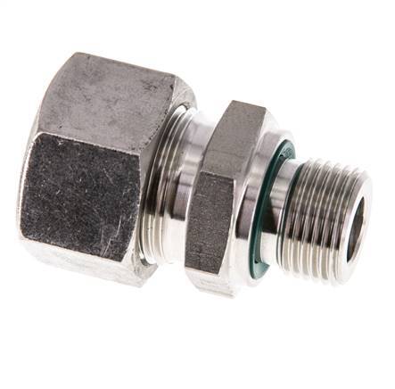 G 3/8'' Male x 15L Stainless steel Straight Cutting Ring with FKM Seal 315 Bar DIN 2353
