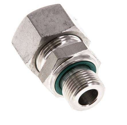 G 3/8'' Male x 15L Stainless steel Straight Cutting Ring with FKM Seal 315 Bar DIN 2353