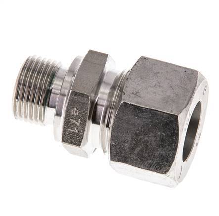 G 3/8'' Male x 15L Stainless steel Straight Cutting Ring with FKM Seal 315 Bar DIN 2353
