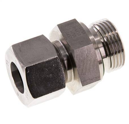 G 1'' Male x 20S Stainless steel Straight Cutting Ring with FKM Seal 400 Bar DIN 2353