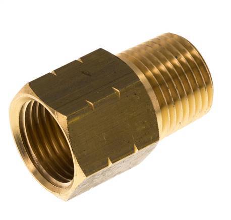 1/2'' NPT x G 1/2'' M/F Brass Reducing Ring 16 Bar - Hydraulic