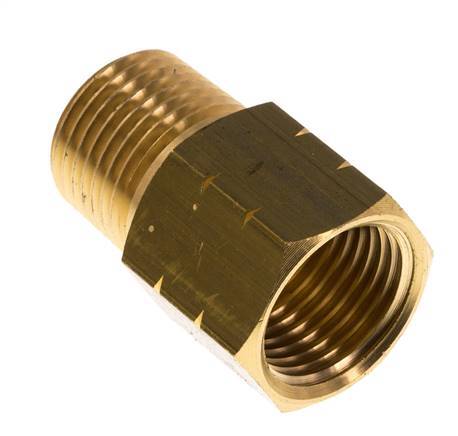 1/2'' NPT x G 1/2'' M/F Brass Reducing Ring 16 Bar - Hydraulic