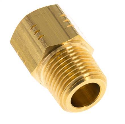 R 1/2'' x 1/2'' NPT M/F Brass Reducing Ring 16 Bar - Hydraulic