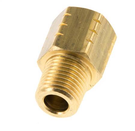 R 1/4'' x 1/4'' NPT M/F Brass Reducing Ring 16 Bar - Hydraulic