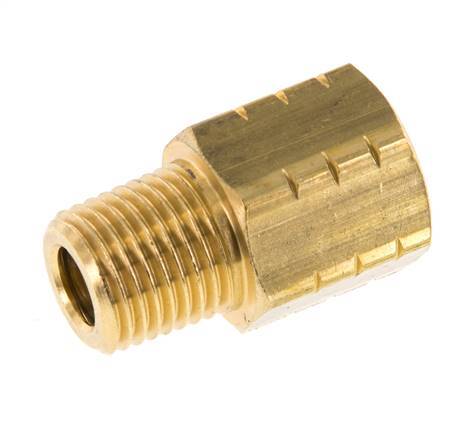 R 1/4'' x 1/4'' NPT M/F Brass Reducing Ring 16 Bar - Hydraulic