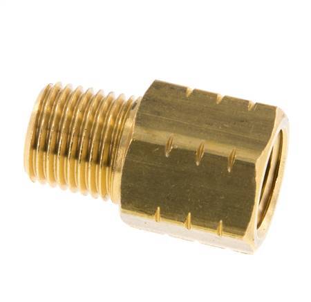 R 1/4'' x 1/4'' NPT M/F Brass Reducing Ring 16 Bar - Hydraulic