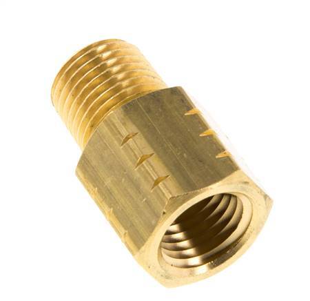 R 1/4'' x 1/4'' NPT M/F Brass Reducing Ring 16 Bar - Hydraulic