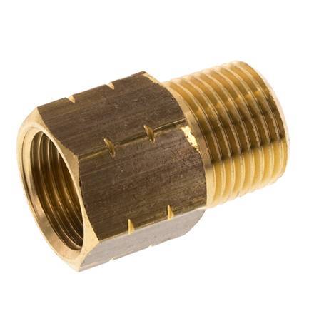 3/8'' NPT x G 3/8'' M/F Brass Reducing Ring 16 Bar - Hydraulic