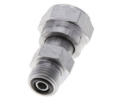 UN 11/16''-16 x UNF 9/16''-18 F/M Zinc plated Steel Reducing Adapter ORFS 630 Bar - Hydraulic