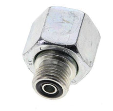 UN 13/16''-16 x UNF 9/16''-18 F/M Zinc plated Steel Reducing Adapter ORFS 630 Bar - Hydraulic