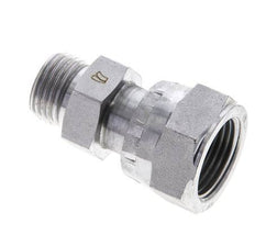 UN 13/16''-16 x UN 11/16''-16 F/M Zinc plated Steel Reducing Adapter ORFS 630 Bar - Hydraulic