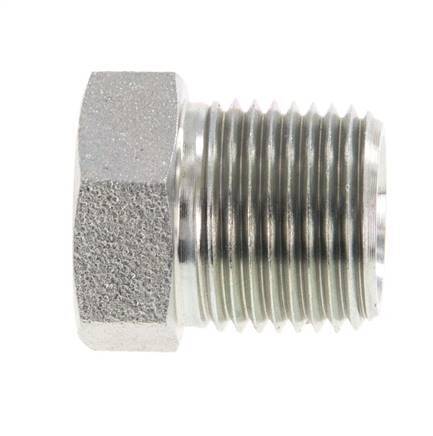 3/8'' NPT x 1/8'' NPT M/F Zinc plated Steel Reducing Ring 210 Bar - Hydraulic