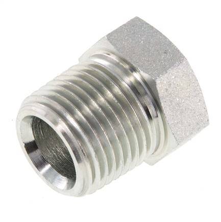 3/8'' NPT x 1/8'' NPT M/F Zinc plated Steel Reducing Ring 210 Bar - Hydraulic