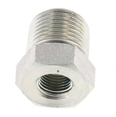 3/8'' NPT x 1/8'' NPT M/F Zinc plated Steel Reducing Ring 210 Bar - Hydraulic