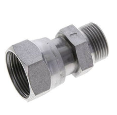 UN 1-7/16''-12 x UN 1-3/16''-12 F/M Zinc plated Steel Reducing Adapter ORFS 400 Bar - Hydraulic