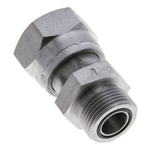 UN 1-7/16''-12 x UN 1-3/16''-12 F/M Zinc plated Steel Reducing Adapter ORFS 400 Bar - Hydraulic