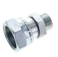 UN 1-11/16''-12 x UN 1-3/16''-12 F/M Zinc plated Steel Reducing Adapter ORFS 250 Bar - Hydraulic