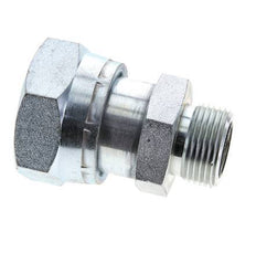 UN 1-11/16''-12 x UN 1-3/16''-12 F/M Zinc plated Steel Reducing Adapter ORFS 250 Bar - Hydraulic