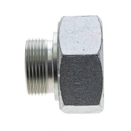 UN 2''-12 x UN 1-7/16''-12 F/M Zinc plated Steel Reducing Adapter ORFS 250 Bar - Hydraulic