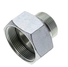 UN 2''-12 x UN 1-7/16''-12 F/M Zinc plated Steel Reducing Adapter ORFS 250 Bar - Hydraulic