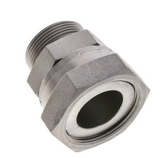 UN 2''-12 x UN 1-11/16''-12 F/M Zinc plated Steel Reducing Adapter ORFS 250 Bar - Hydraulic