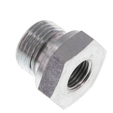 G 1/2'' x G 1/4'' M/F Zinc plated Steel Reducing Adapter 630 Bar - Hydraulic [2 Pieces]