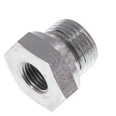 G 1/2'' x G 1/4'' M/F Zinc plated Steel Reducing Adapter 630 Bar - Hydraulic [2 Pieces]