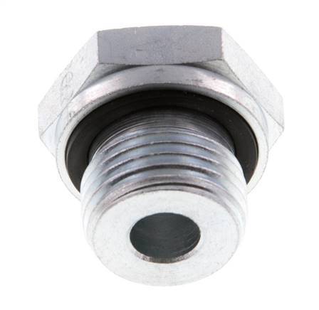 G 1/2'' x G 1/8'' M/F Zinc plated Steel Reducing Adapter 630 Bar - Hydraulic [2 Pieces]