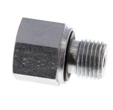 G 1/4'' x G 1/8'' M/F Zinc plated Steel Reducing Adapter 630 Bar - Hydraulic [2 Pieces]