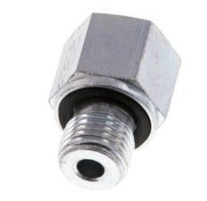G 1/4'' x G 1/8'' M/F Zinc plated Steel Reducing Adapter 630 Bar - Hydraulic [2 Pieces]