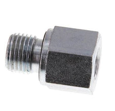 G 1/4'' x G 1/8'' M/F Zinc plated Steel Reducing Adapter 630 Bar - Hydraulic [2 Pieces]
