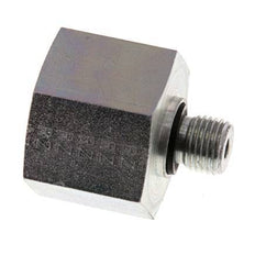 G 1/4'' x G 3/4'' M/F Zinc plated Steel Reducing Adapter 630 Bar - Hydraulic