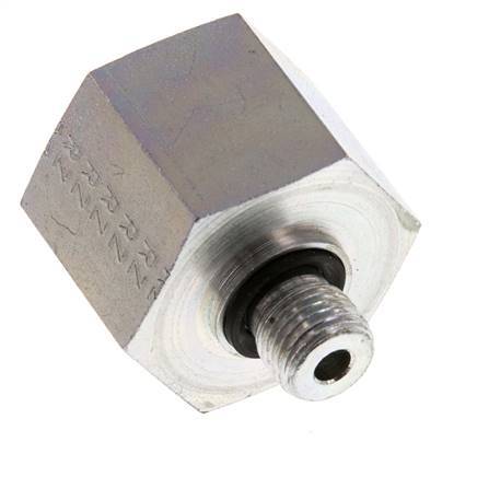 G 1/4'' x G 3/4'' M/F Zinc plated Steel Reducing Adapter 630 Bar - Hydraulic