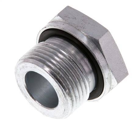 G 3/4'' x G 3/8'' M/F Zinc plated Steel Reducing Adapter 400 Bar - Hydraulic [2 Pieces]