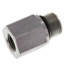 G 3/8'' x G 1/4'' M/F Zinc plated Steel Reducing Adapter 630 Bar - Hydraulic [2 Pieces]