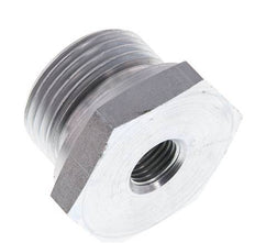 G 1'' x G 1/4'' M/F Zinc plated Steel Reducing Adapter 400 Bar - Hydraulic